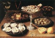 BEERT, Osias Still-Life with Oysters and Pastries oil painting